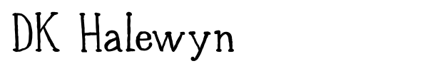 DK Halewyn font preview